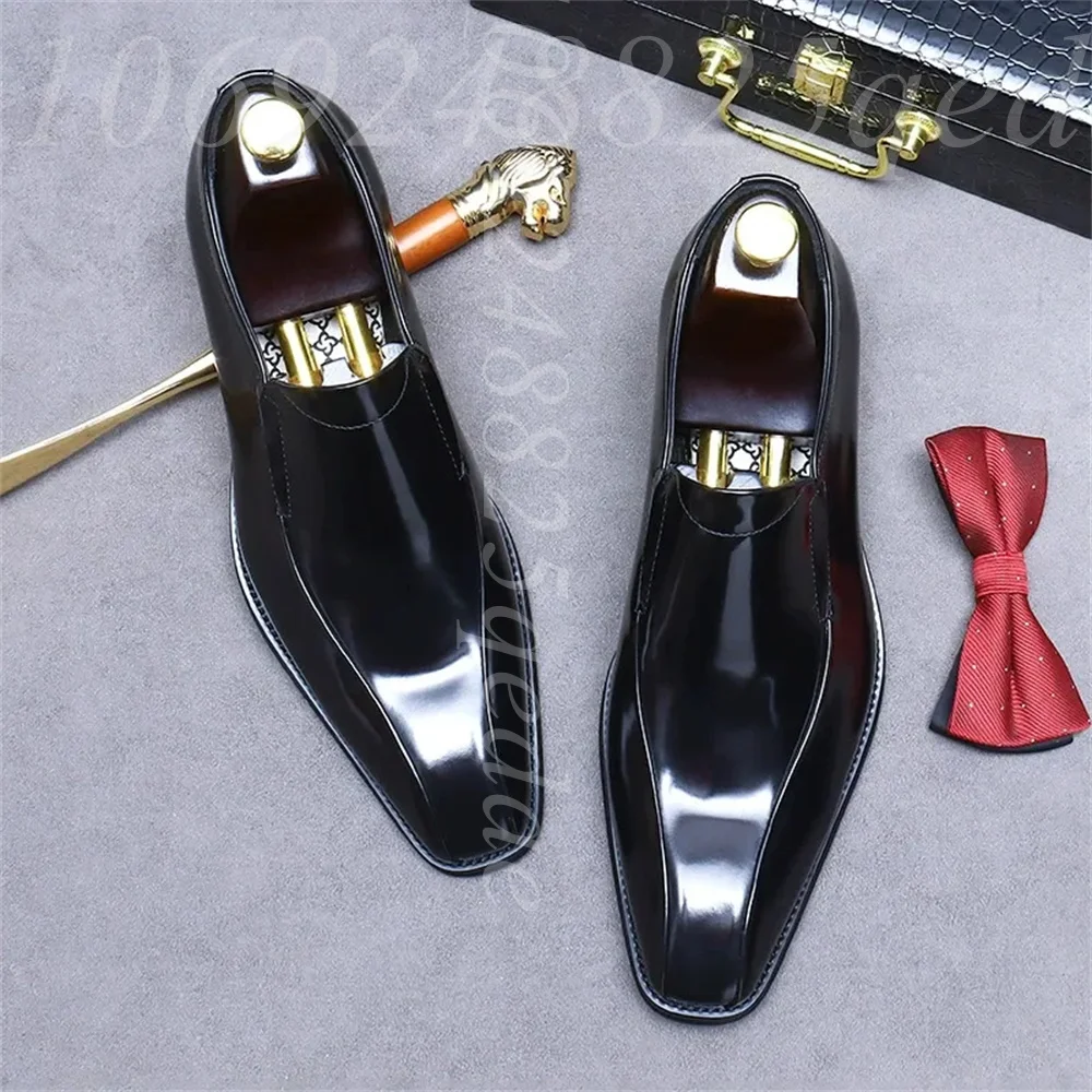 Men's Handmade Vintage Lace-Up - Formal Men Daily Wear Footwear 评论和价格