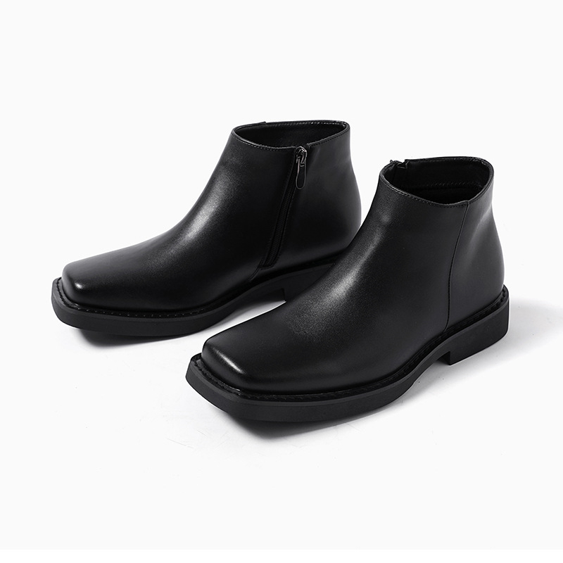Luxury Fashion Black Men Casua - Men Formal Wear With Boots 评论和价格