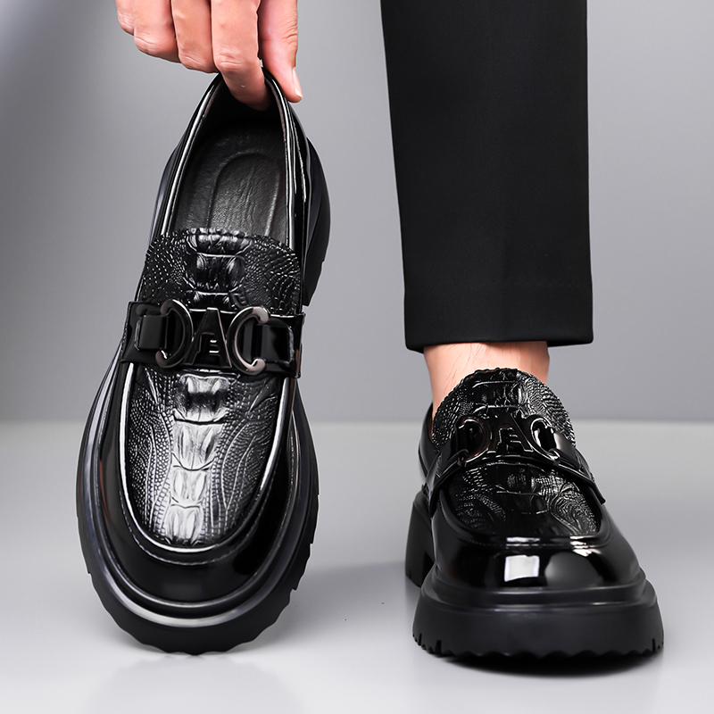 Men Leather Shoes Spring Briti - Formal Men Daily Wear Footwear 评论和价格