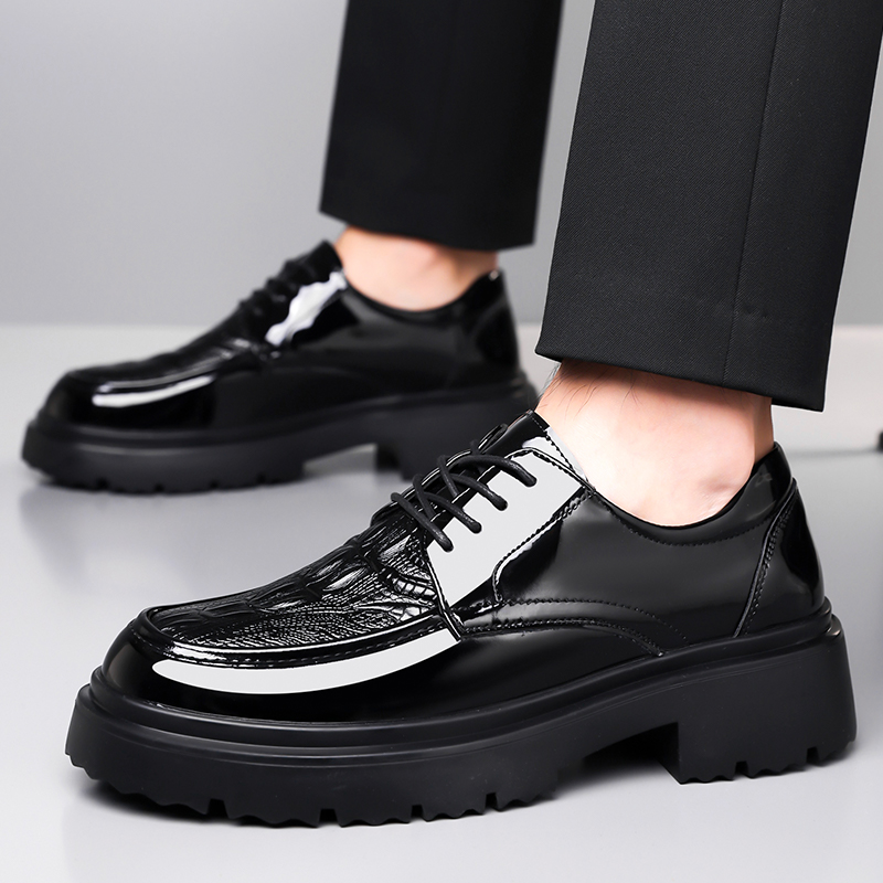 Men Leather Shoes Spring Briti - Formal Men Daily Wear Footwear 评论和价格