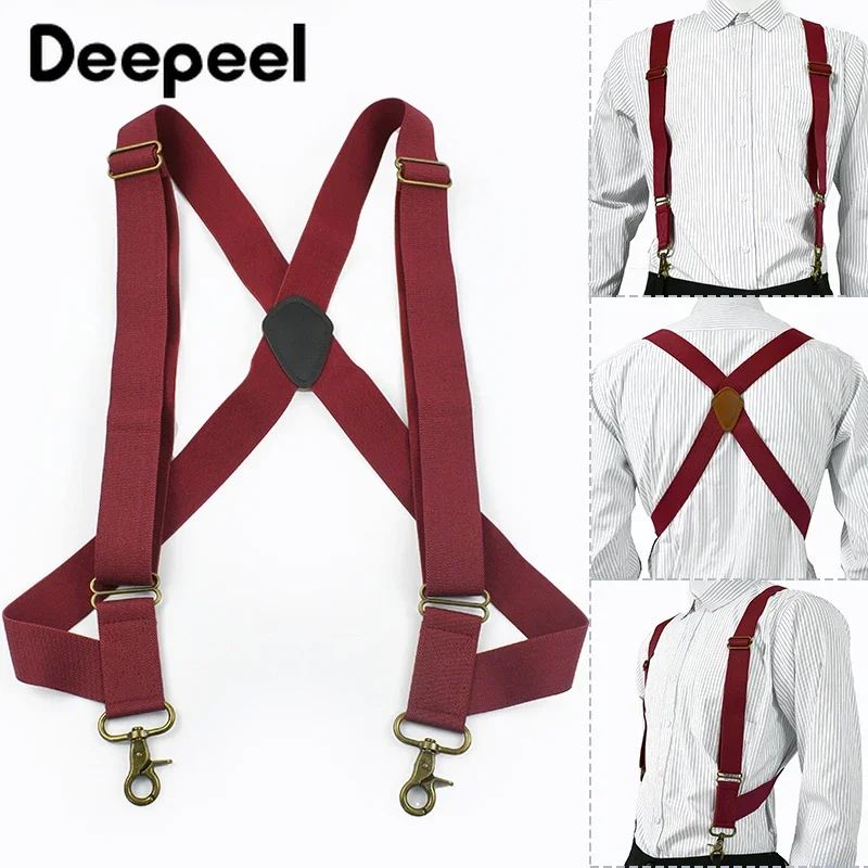 1Pc 3.5cm Wide Men Suspenders  - Men'S Formal Wear With Suspenders 评论和价格