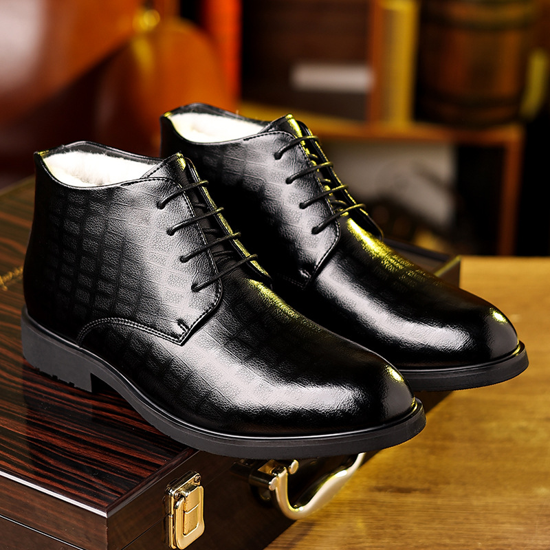 Men's British Style 2025 Winte - Men Formal Wear With Boots 评论和价格