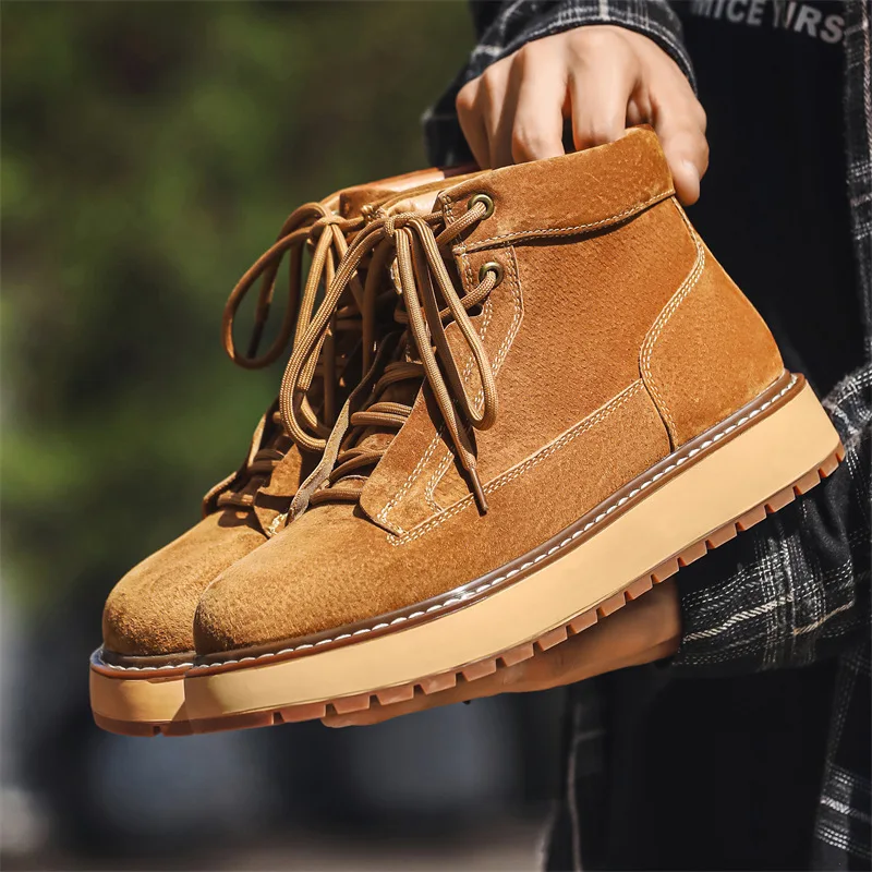 New Autumn Winter Handmade Cow - Men Formal Wear With Boots 评论和价格