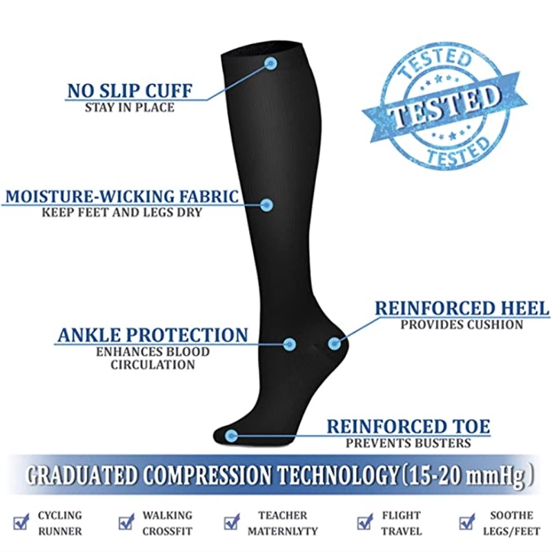 S-XXL Compression Socks Men Wo - Sock Garter Men 评论和价格
